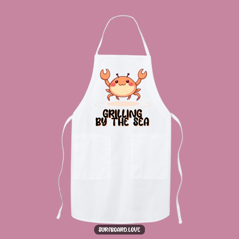 Funny Crab Skipping Apron - Hilarious Kitchen Beach Wear