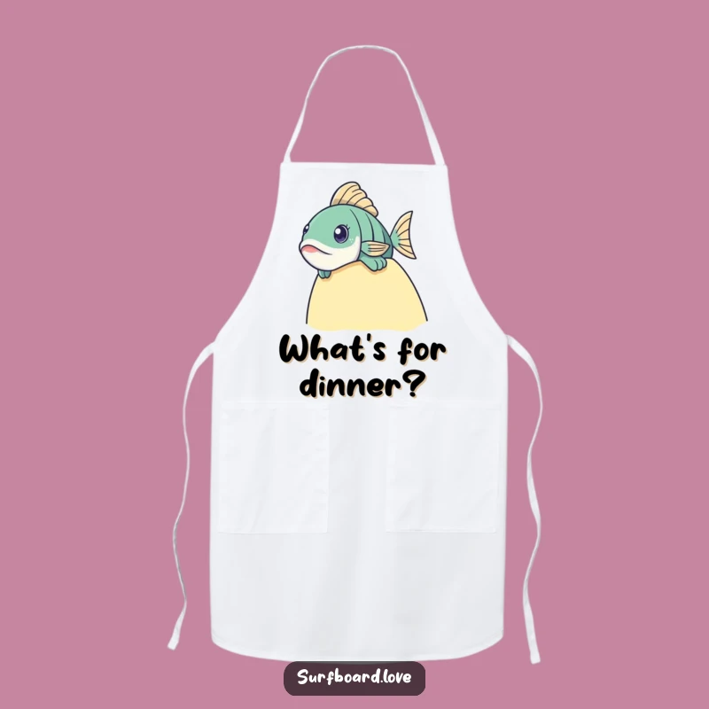 Funny Fish Surf Apron: Kitchen Fun with a Curious Peek
