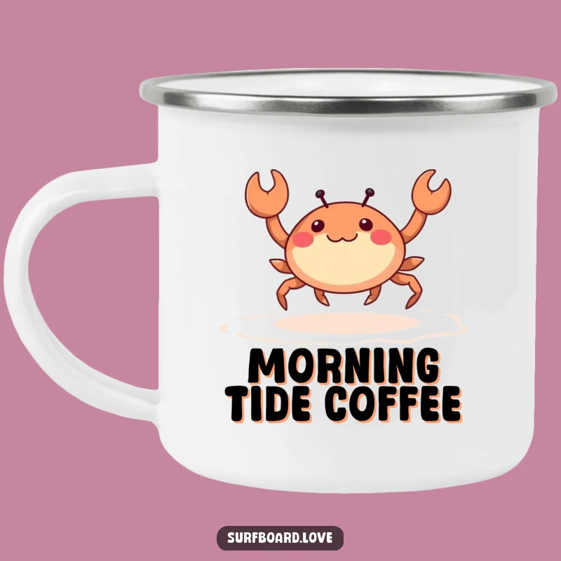 Funny Crab Skipping Camping Mug - Hilarious Outdoor Beach Cup