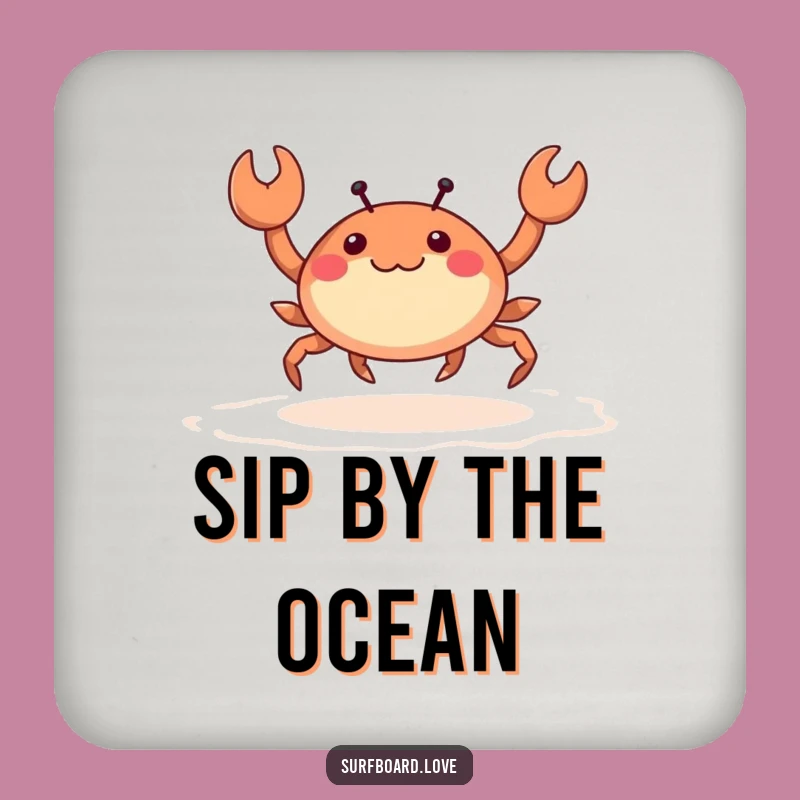 Funny Crab Skipping Coaster - Hilarious Beach Protection