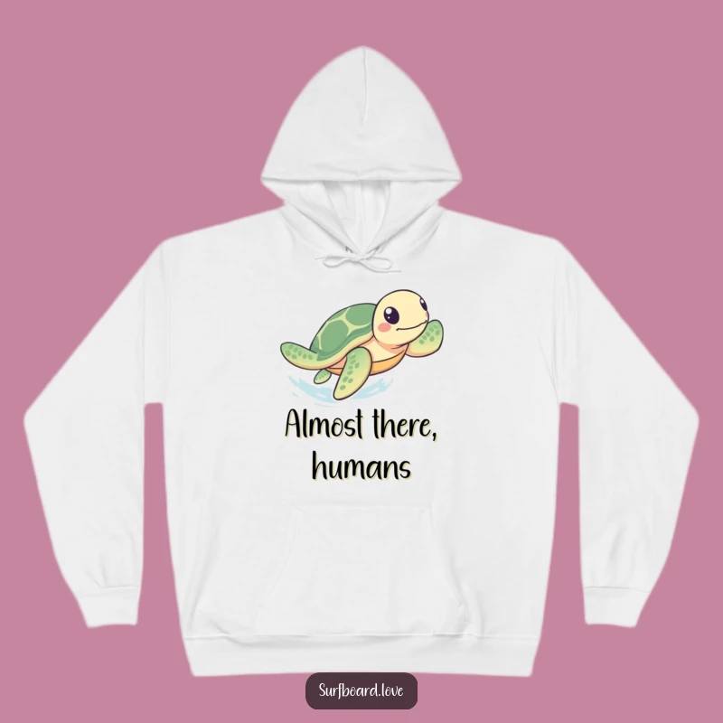 Funny Turtle Paddling Hoodie: Cozy Up with a Fast Sea Turtle, Great Funny Gift