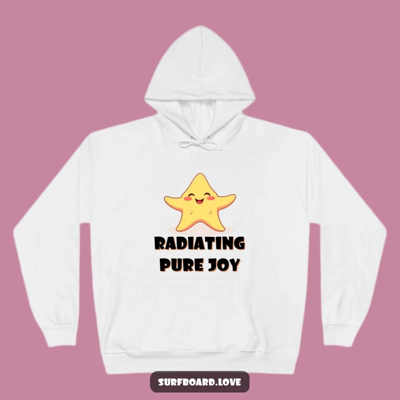 Funny Starfish Sunbeam Hoodie - Cozy Beach Warmth and Humor
