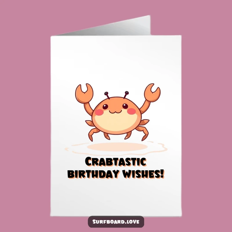 Free Printable Funny Birthday Card: Crabby Skip - Hilarious Downloadable Gift