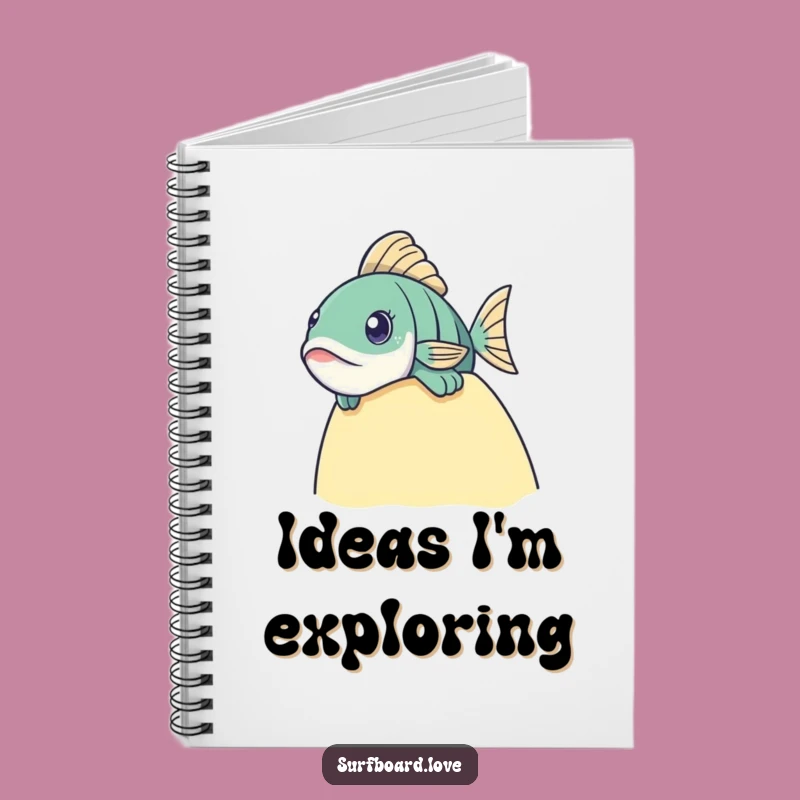 Funny Fish Surf Notebook: Jot Down Curious Thoughts