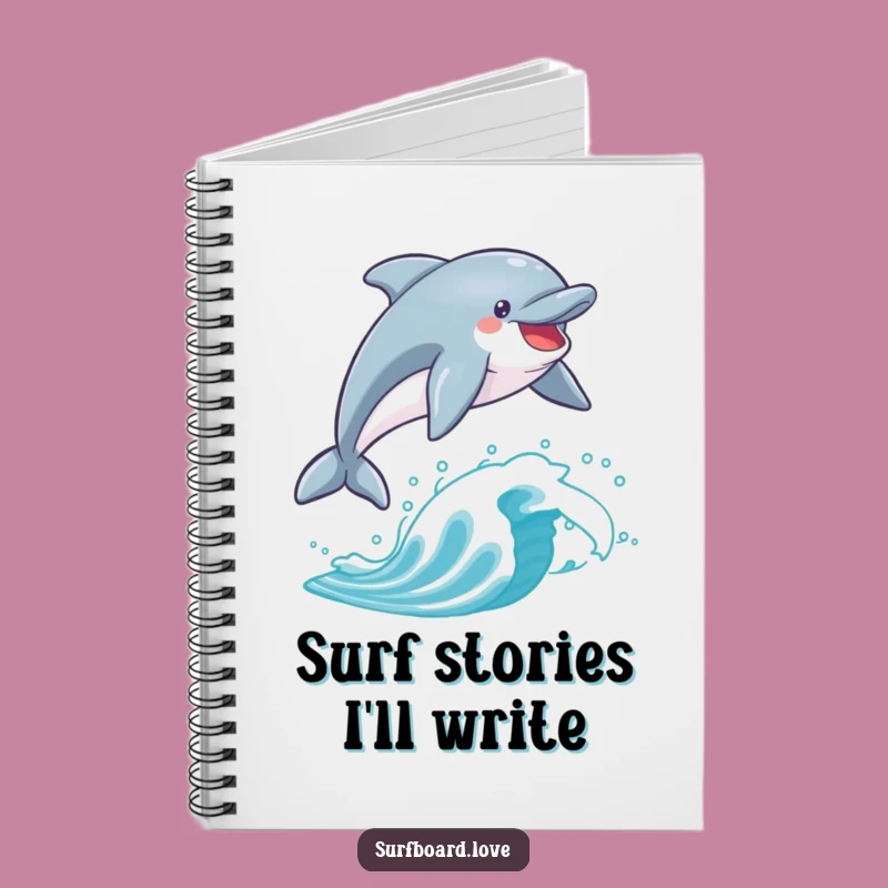 Funny Dolphin Surf Notebook: Jot Down Ideas with Hilarious Flair