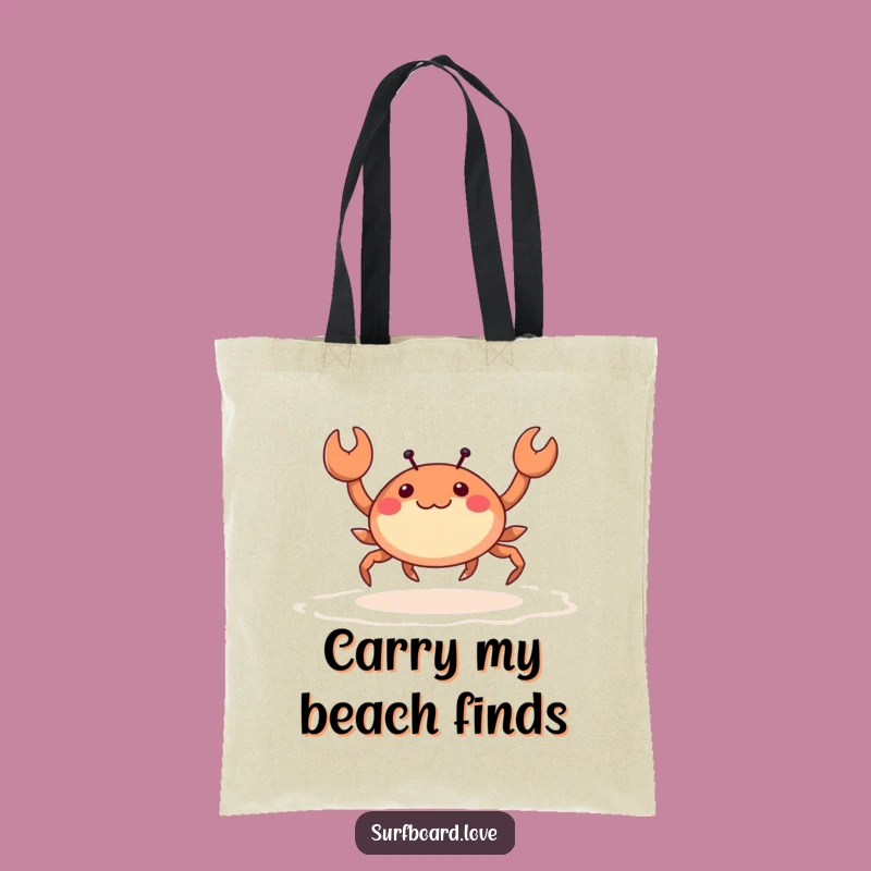 Funny Crab Skipping Tote Bag - Hilarious Beach Day Carry-All
